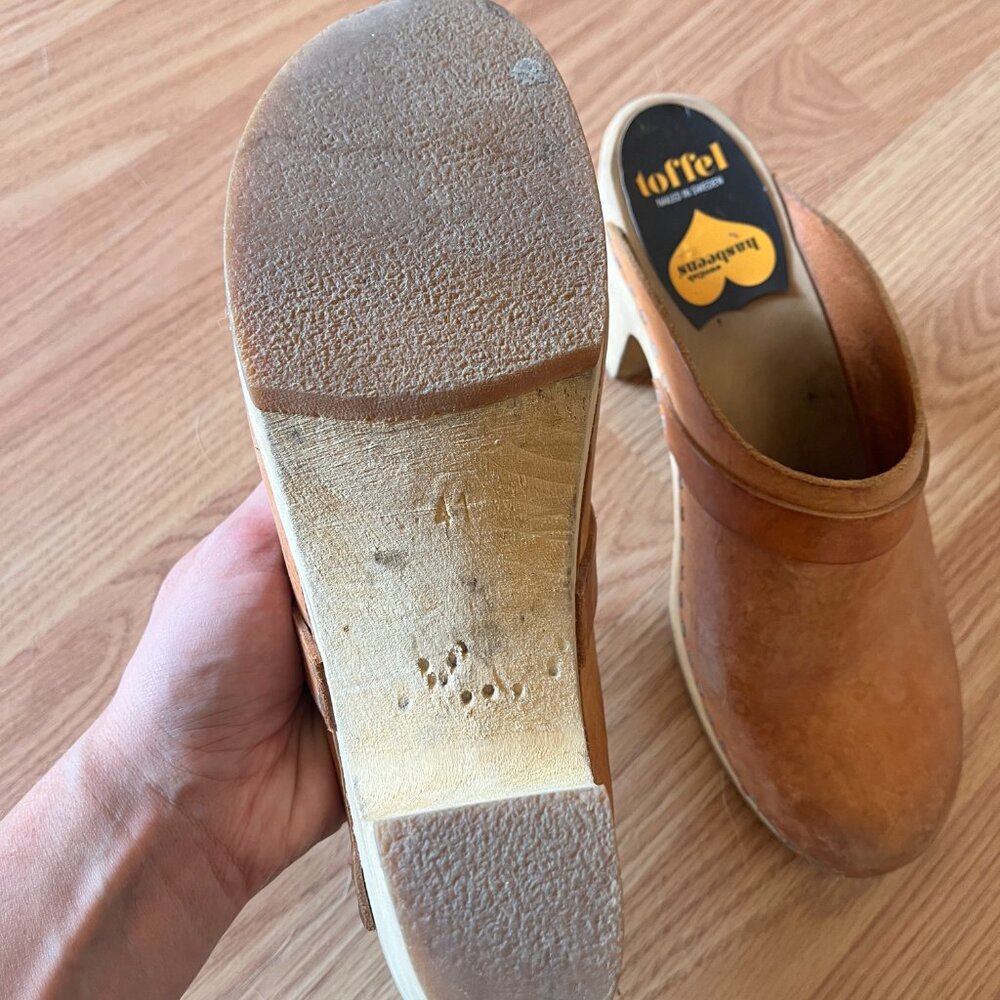 Swedish Hasbeens Slip -In Classic Clog Size 41 - image 4